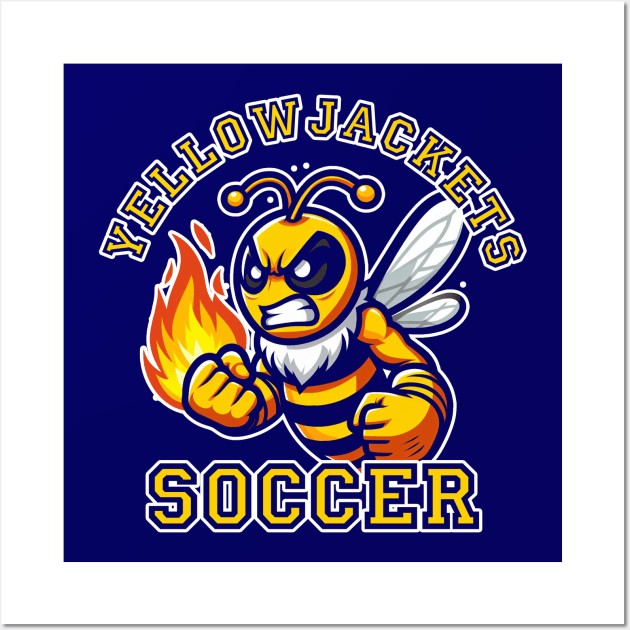 Yellowjackets Soccer Wall Art by PopCultureShirts